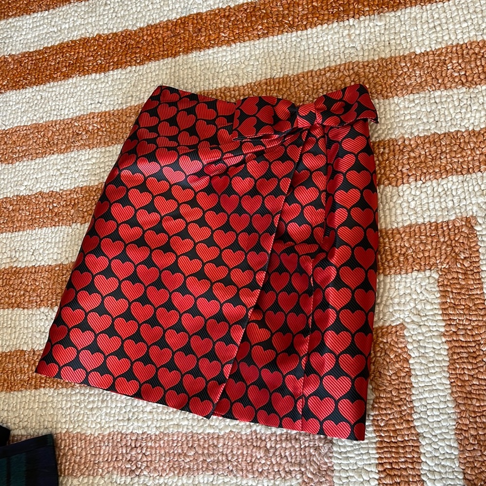 J Crew heart skirt